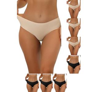 8 пар трусиков для женщин без подкладки, комфортное белье без видимых швов с эластичной талией Inspire Chic, Black Beige
