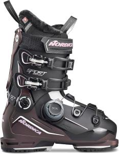 Женские высокопроизводительные горнолыжные ботинки Nordica Sportmachine 3 95 W BOA с широкой посадкой, Black/Maroon/White