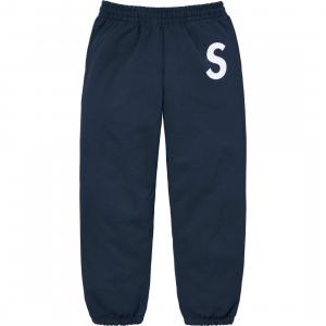 S Logo Sweatpant FW24 Supreme, синий/темно-синий
