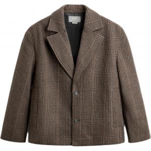 Коричневый мужской деловой костюм ZARA