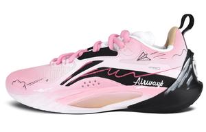 Скоростные баскетбольные кроссовки мужские low top с амортизацией, износостойкие, дышащие LINING, розовый