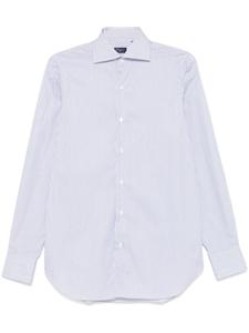 Рубашка в полоску Finamore 1925 Napoli, белый