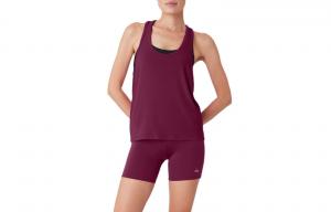 Майка женская с U-образным вырезом и умеренной спинкой-борцовкой Alo Yoga, soft mulberry