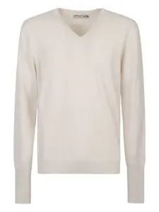 Кашемировый свитер с V-образным вырезом Ballantyne, нейтральный