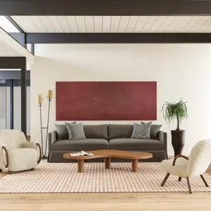 Коврик Gio с вышивкой из шерсти nuLOOM, 122x183 см, бежевый