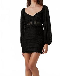 Крислей мини-платье черное ASTR