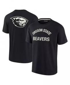 Черная мужская и женская супермягкая футболка с короткими рукавами Oregon State Beavers Fanatics Signature