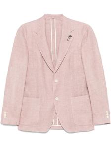 Блейзер с брошью Lardini, розовый