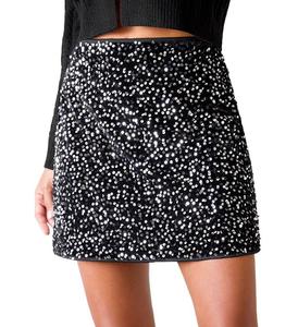 Женская мини-юбка Show Stopper черного цвета Cupshe, Black