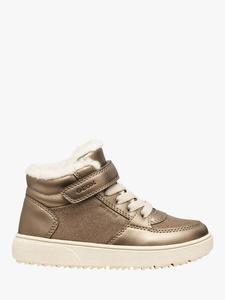 Детские кроссовки Theleven ABX Metallic Suede на шнуровке Geox, Smoke Grey
