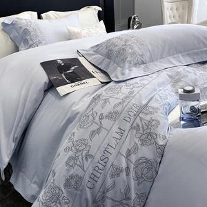 FUANNA Комплект постельного белья 180 см, простыня на резинке, пододеяльник 220x240 см, Encounter, Moonlight Blue