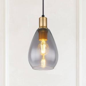 Подвесной светильник Globo Lighting Fanni Typ B, копченое стекло / железо - 1-свет