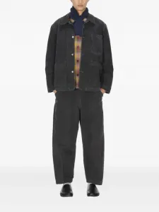 Брюки с драпировкой Ymc, серый