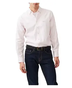Rodd Gunn мужская рубашка Gunn Check Oxford с длинным рукавом Slim Fit Rodd & Gunn, розовый