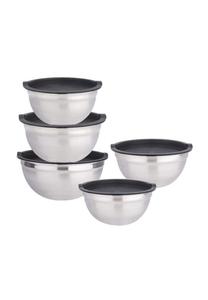 Набор стальных мисок Cheffinger, 10 штук, серебристый