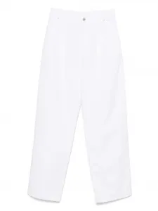 Джинсы со складками Moschino, белый