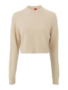 HUGO Свитер 'Sellen' в бежевом цвете
