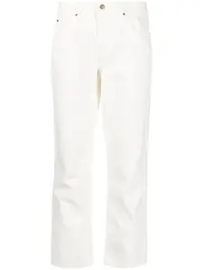 Укороченные джинсы средней посадки Ba&Sh, белый