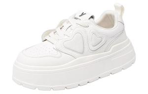 Кеды, скейтборд обувь женская низкая Yearcon, белый