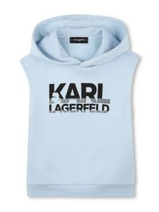 Karl Lagerfeld Kids худи с логотипом, синий