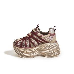 Милэн Лав Сонг противоскользящие и износостойкие дышащие низкие массивные кроссовки женские, фиолетовые