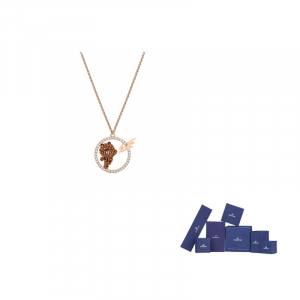 Колье Line Friends для женщин Swarovski, coffee