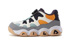 FILA KIDS Баскетбольные кроссовки BOA с противоскользящей амортизацией, низкие, темно-синие, для детей от 3 до 7 лет