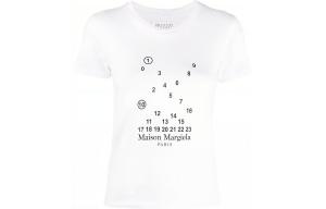 Футболка женская Maison Margiela с принтом, белый