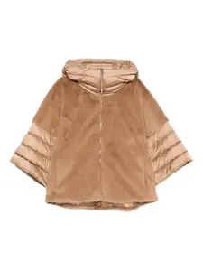 Стеганая куртка с капюшоном Herno, коричневый