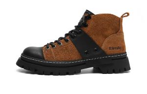 Рабочие ботинки мужские высокие Hla, черный/коричневый