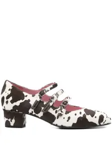 Туфли-лодочки Kina с тройным ремешком 40 мм Carel Paris, белый