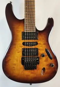 Ibanez S670QMDEB Серия S Standard, гриф из палисандра, блокирующая гайка, Dragon Eye Burst 2025