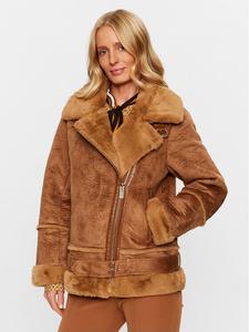 Шуба стандартного кроя Maryley, коричневый