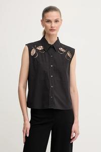 Хлопковая рубашка Dkny, черный