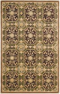 Ковер SAFAVIEH, 77 x 138 см, Naples Collection, Assorted, ручной работы из традиционной шерсти, идеально для помещений с высокой проходимостью: прихожая, гостиная, спальня (NA706A)