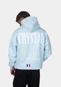 Худи CRYSTAL PARIS TRADEMARK, Ice Water/Light Blue
