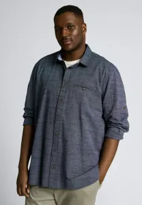 Рубашка стандартного кроя больших размеров с функцией переворота Tom Tailor, Navy Blue Structure