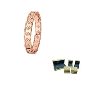 Van Cleef & Arpels Браслет с бриллиантами для женщин розового золота