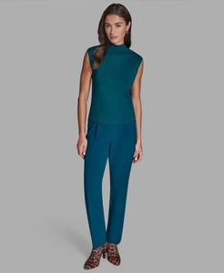 Женская трикотажная блузка без рукавов с высоким воротником BCBG, Cote Dazur