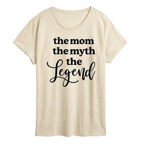 Футболка с принтом Women's mom myth legend Unbranded, Beige