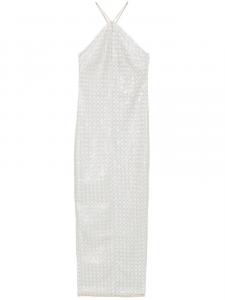 ROTATE BIRGER CHRISTENSEN макси-платье с бисером, нейтральный