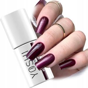 Гибридный лак для ногтей Yoshi Written In Love 168 Epilogue Of Love, бордовый, 6 мл