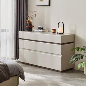 Lin'S Home Furnishing Комод 123х40х80 см для спальни и гостиной в итальянском стиле, настенный, 6 ящиков