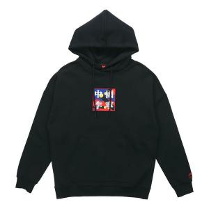 Толстовка с капюшоном с графическим принтом Неделя моды в Париже Li-Ning, черный