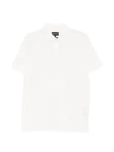 Поло с короткими рукавами Emporio Armani, белый