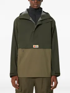Двухцветная куртка с капюшоном Fjällräven, зеленый