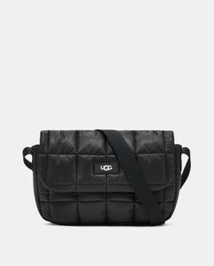 Маленькая черная нейлоновая сумка через плечо Dalton с клапаном UGG, черный