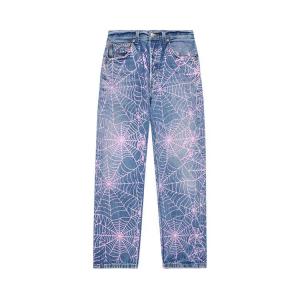 Брюки Sp5der Vintage 501 Denim, AOP Pink Web