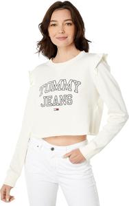 Женская классическая толстовка с круглым вырезом Tommy Hilfiger, Egret