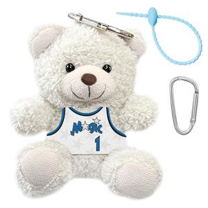 Баскетбольная майка плюшевая игрушка медведь в позе сидя рабочий плюшевая кукла флис высота 13cm AIZIYUO